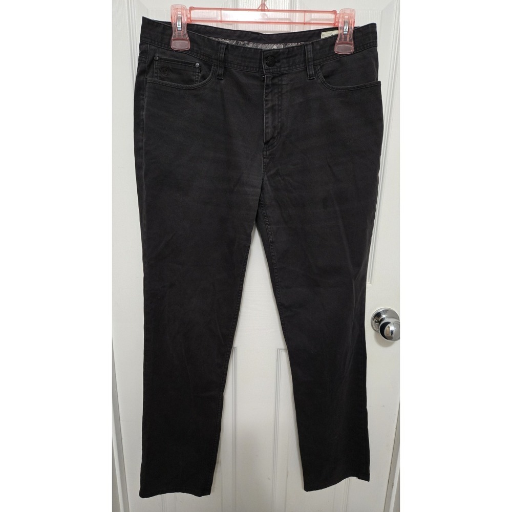 English Laundry Men's‎ Pants 36x34 Black Stretch Cotton Embroidered Trim Soft ⭐️